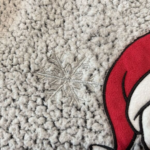 Disney The Nightmare Before Christmas Jack Skellington Santa Sherpa Top Medium - Picture 8 of 14